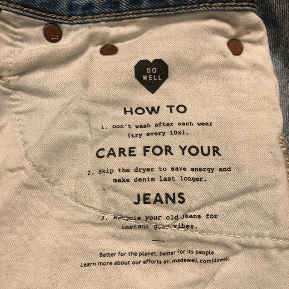 Madewell The Perfect Vintage Jean Size 29 Light wash Distressed Knee Hol… - Picture 15 of 15